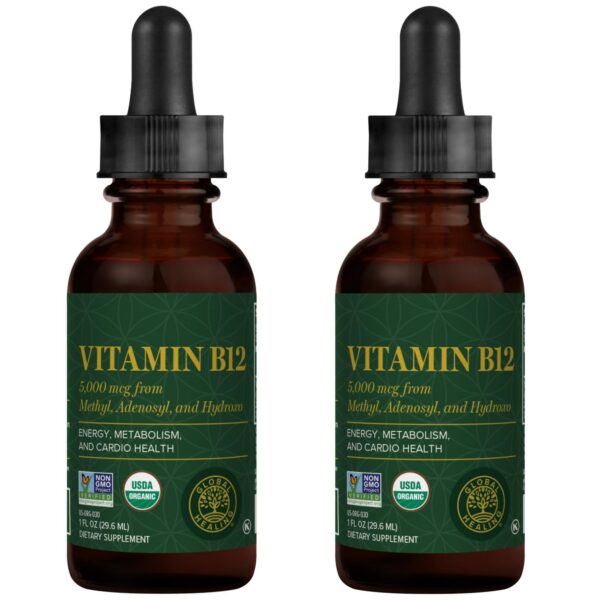 Version 1.0.0 Global Healing Center gotas líquidas vitamina B12 5000mcg