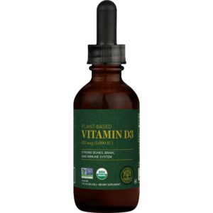 Global Healing Center gotas vitamina d3 orgánica botella 2oz