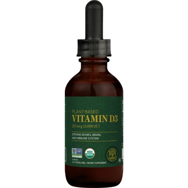 Global Healing Center gotas vitamina d3 orgánica botella 2oz