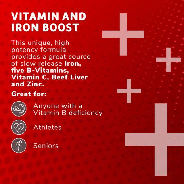 Tabla de ingredientes y hierro