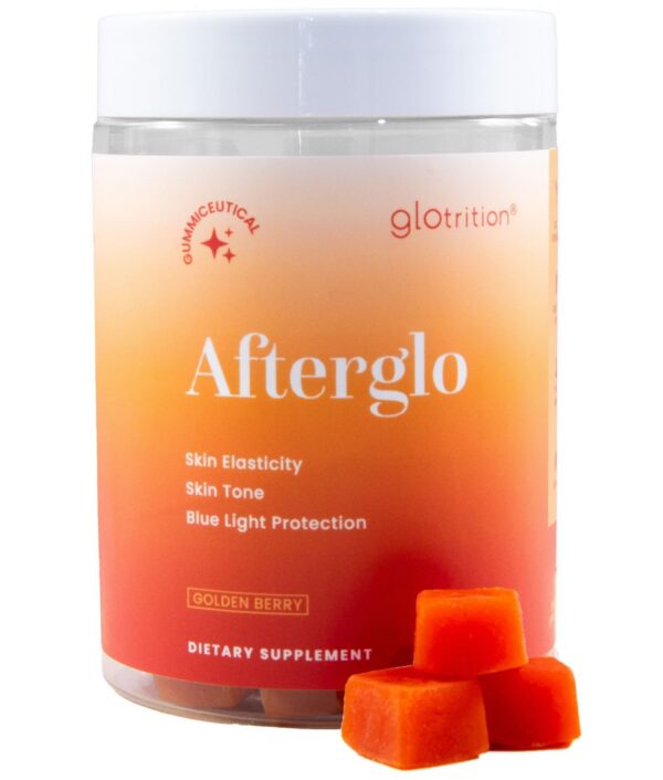 Glotrition Afterglo gomitas vitaminas para piel radiante 60 unidades