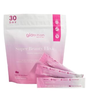Frente del envase Glotrition Super Beauty Elixir