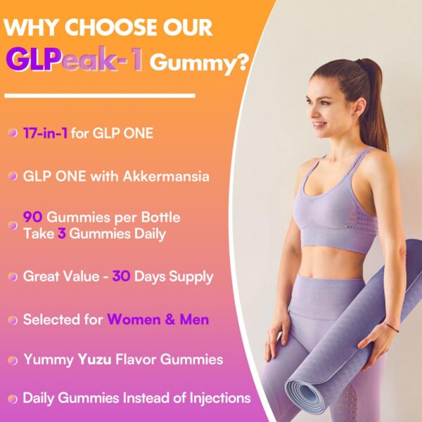 Detalle de ingredientes de GLP ONE Gummy