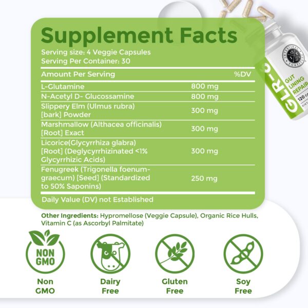 Etiqueta y lista de ingredientes GLR-6