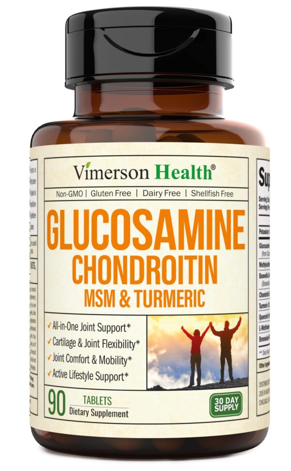 Frente del envase Vimerson Health glucosamina condroitina MSM