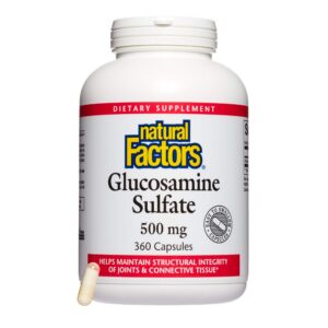 Glucosamina Sulfato Natural Factors frasco 360 cápsulas
