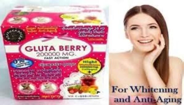 Etiqueta del producto Gluta Berry Drink Punch
