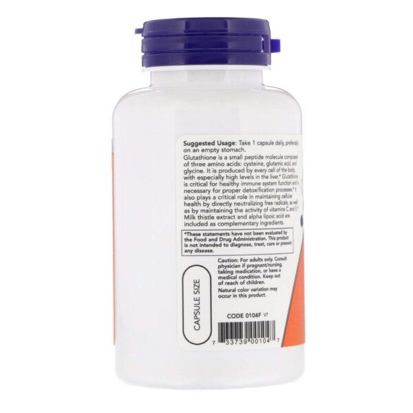Cápsulas vegetarianas de Glutatión