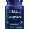 Frasco de cápsulas de Glutatión Life Extension 500 mg