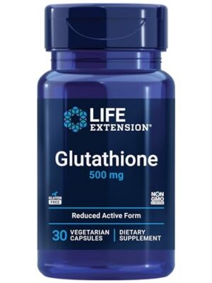 Version 1.0.0 Frasco de cápsulas de Glutatión Life Extension 500 mg