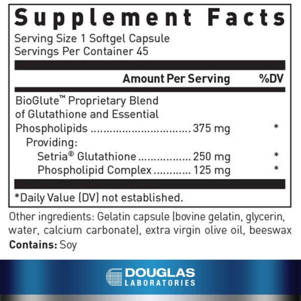 Cápsulas blandas de glutatión liposomal