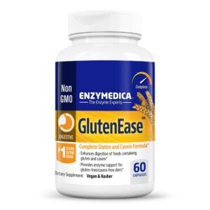 GlutenEase frasco y etiqueta