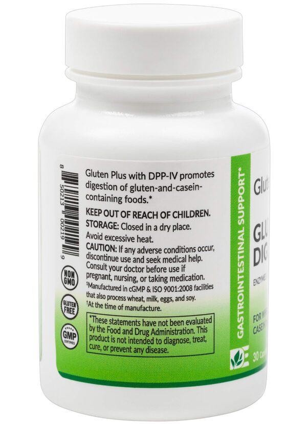 Gluten Plus etiqueta de ingredientes