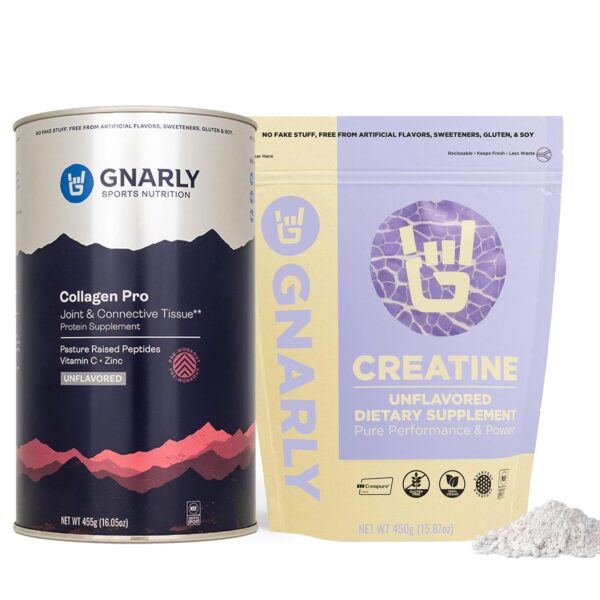 Frente de Gnarly Creatine en polvo sin sabor