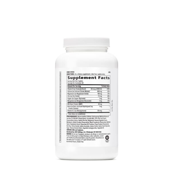 Etiqueta del frasco GNC Calcio Completo 800 mg