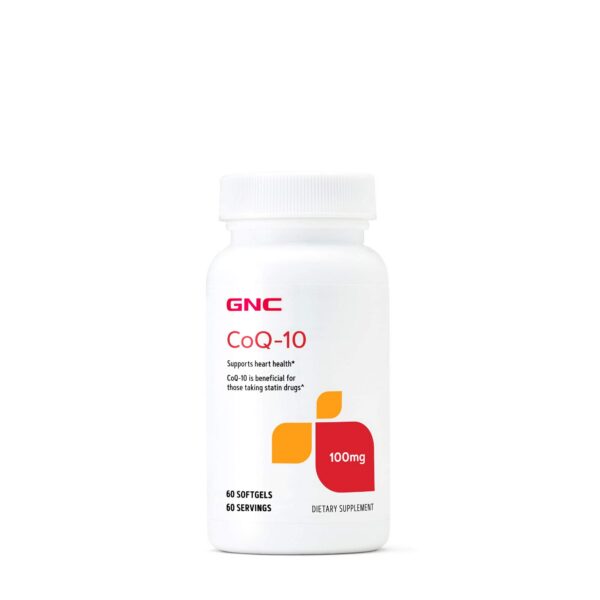 Frente de GNC CoQ10 100 mg cápsulas blandas