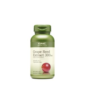 GNC Herbal Plus extracto de semilla de uva 300 mg 100 cápsulas verde