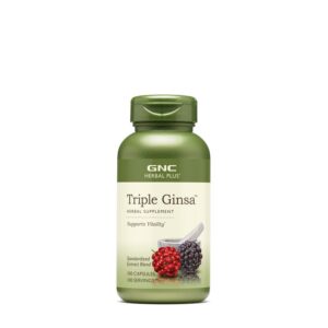 GNC Herbal Plus Triple Ginsa suplemento herbal 100 cápsulas