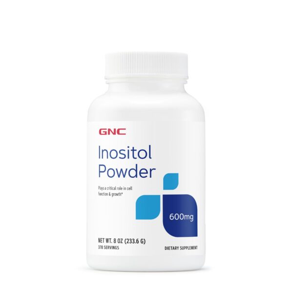 GNC Inositol polvo frasco y etiqueta