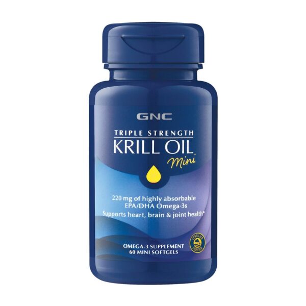 Frasco de GNC Krill Oil Triple Strength