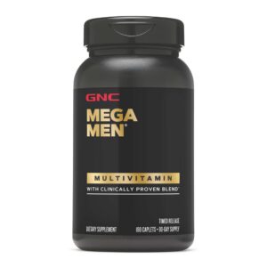 GNC Mega Men caplets etiqueta frontal