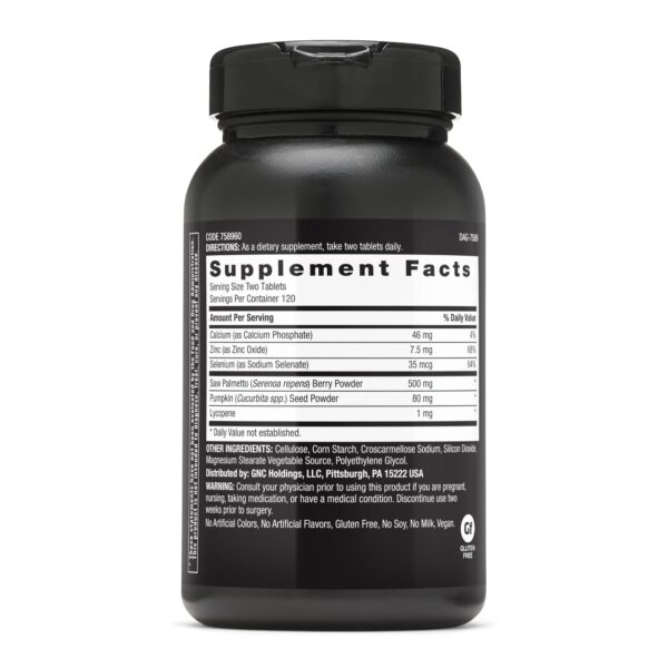 Version 1.0.0 Etiqueta del producto GNC Mega Men Saw Palmetto