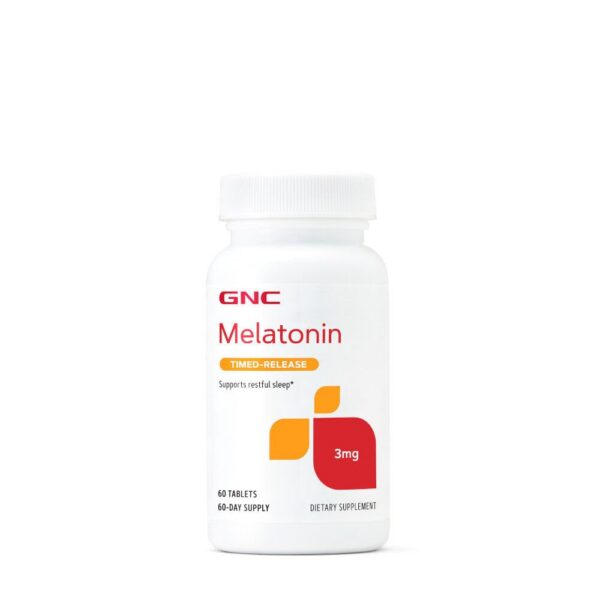 GNC melatonina 3 mg suplemento para sueño reparador