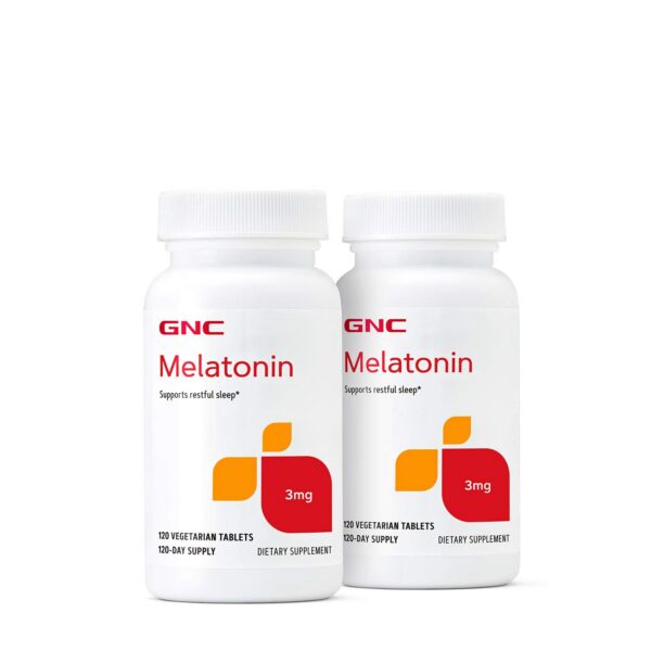Version 1.0.0 GNC Melatonina 3mg paquete doble caja frontal