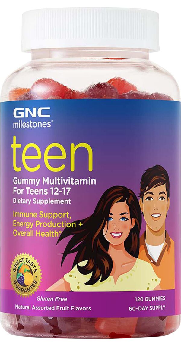 GNC milestones gomitas multivitaminas adolescentes 120 unidades