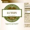 Frasco GNC Luteína 40 mg cápsulas blandas