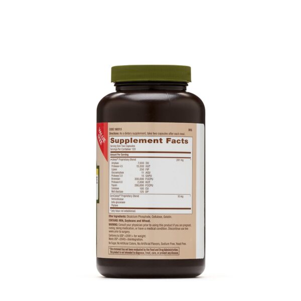 GNC Super Digestive Enzymes etiqueta