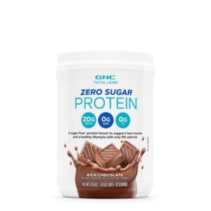 GNC Total Lean Zero Sugar Protein bottle label