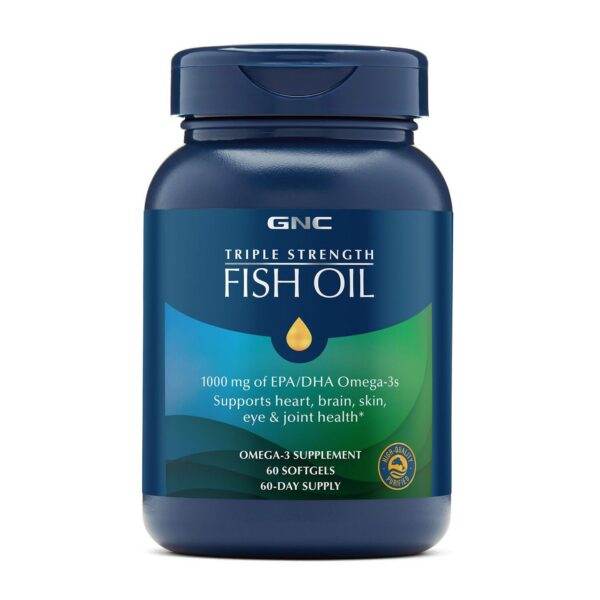 Version 1.0.0 Frasco frontal de GNC Omega-3 Fish Oil