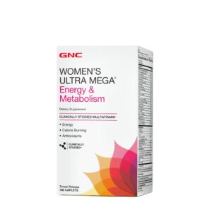 GNC Ultra Mega Energía y Metabolismo multivitaminico mujer bote