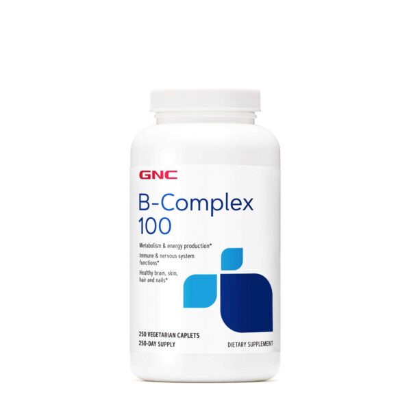 Frente del envase GNC Complejo Vitamina B 100