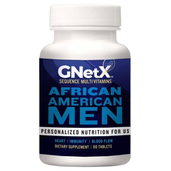 Multivitaminas GNetX para hombres afroamericanos suplemento salud