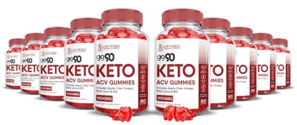 Version 1.0.0 Go 90 Keto ACV gummies gomitas vinagre sidra manzana sabor granada