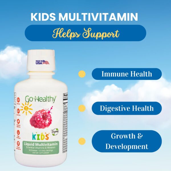 Version 1.0.0 Frasco de multivitamínico líquido con cuentagotas