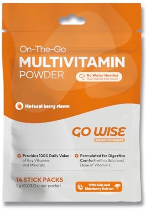 Go Wise On The Go polvo multivitamínico sabor berries sobres