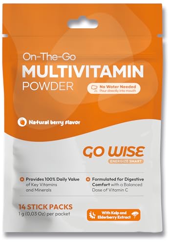 Version 1.0.0 Go Wise On The Go polvo multivitamínico sabor berries sobres