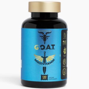Version 1.0.0 Goat multivitaminas frasco de 120 cápsulas veganas