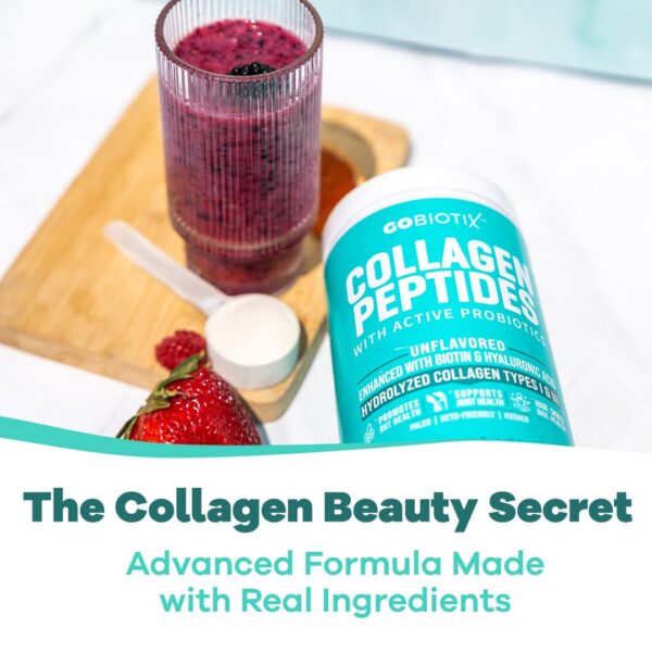 Porciones en el empaque de colágeno GoBiotix