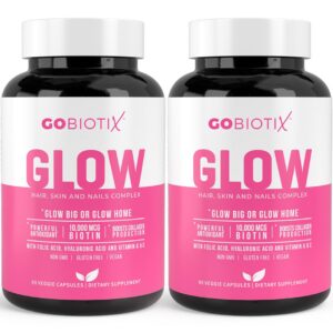 GOBIOTIX vitaminas para cabello y uñas paquete 2