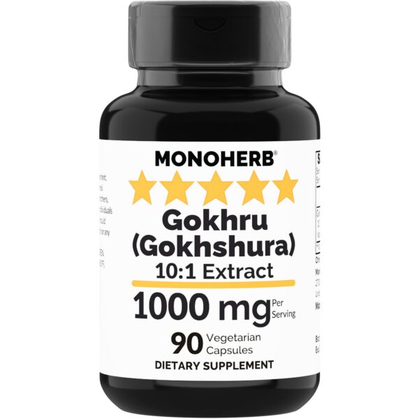 Gokhru extracto 1000 mg cápsulas frasco