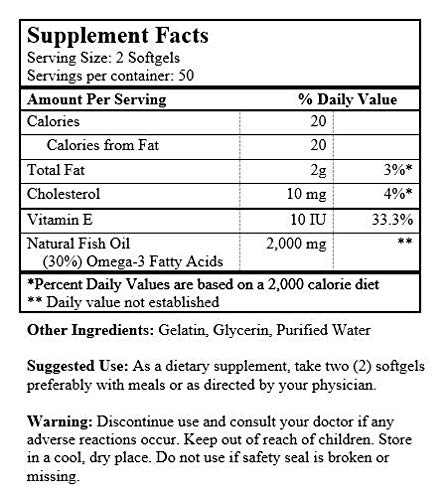 Etiqueta de aceite de pescado Omega-3 Golden Alaska