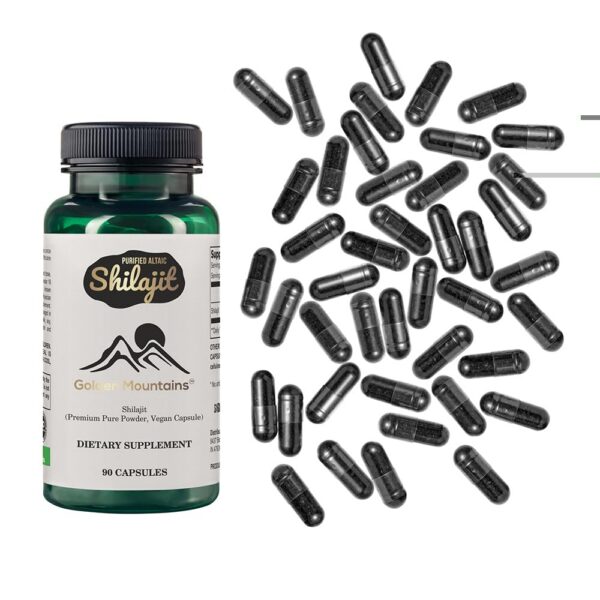 Etiqueta Golden Mountains Shilajit