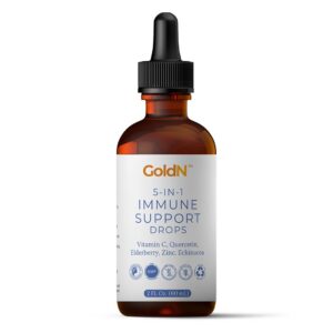 GoldN Gotas de Apoyo Inmunológico 5 en 1 con Vitamina C y Zinc