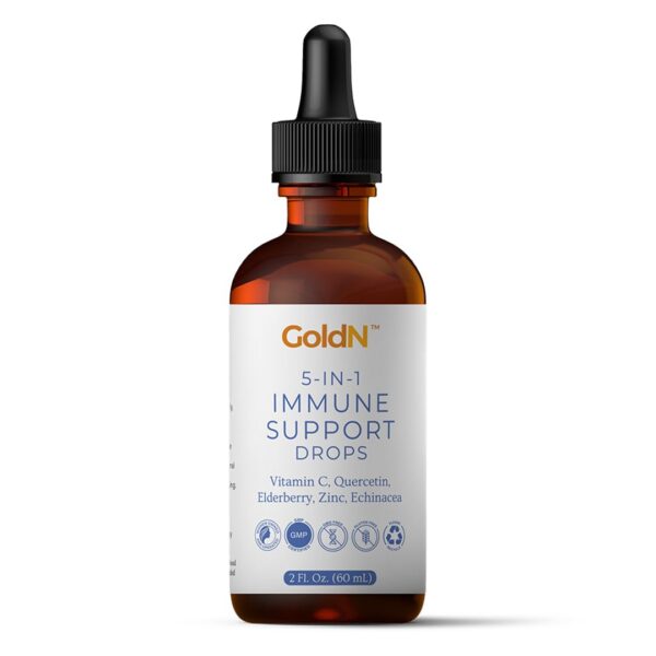 Version 1.0.0 GoldN Gotas de Apoyo Inmunológico 5 en 1 con Vitamina C y Zinc
