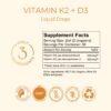 GoldN suplemento vitamina d3 y k2 gotas líquidas de alta potencia