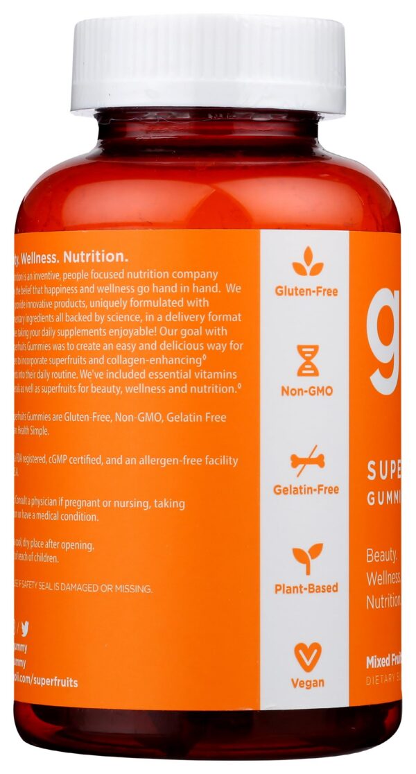 Goli gomitas frasco detalle etiqueta